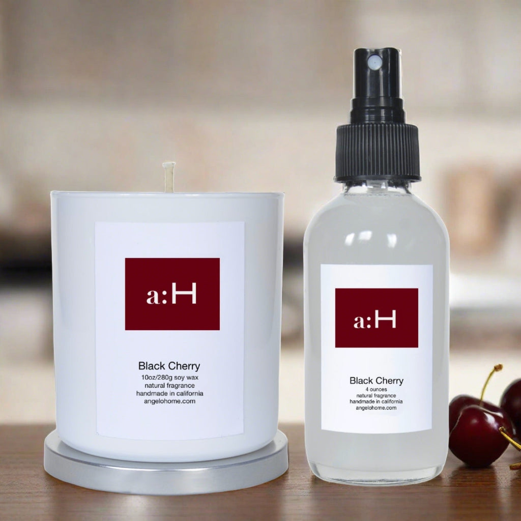 Black Cherry Luxury Candle & Home Fragrance | Apricot Wax Candle
