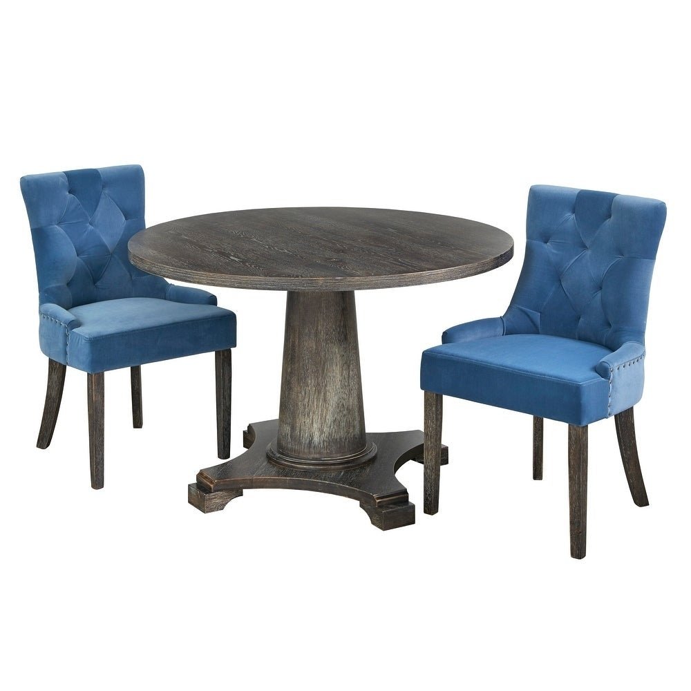 angelo:HOME Dining Set - Ariana 3 or 5 Pieces (blue) - angelo:HOME - Dining Chairs