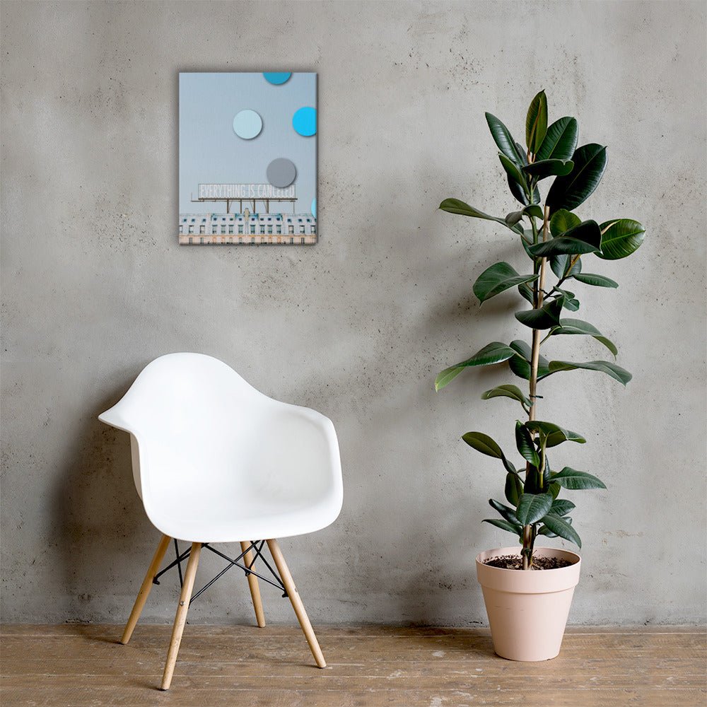 Canvas Print of an Original Collage, Canceled - angelo:HOME -