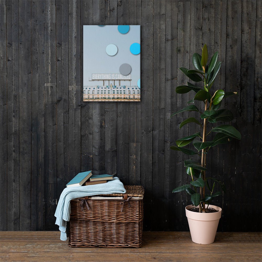 Canvas Print of an Original Collage, Canceled - angelo:HOME -