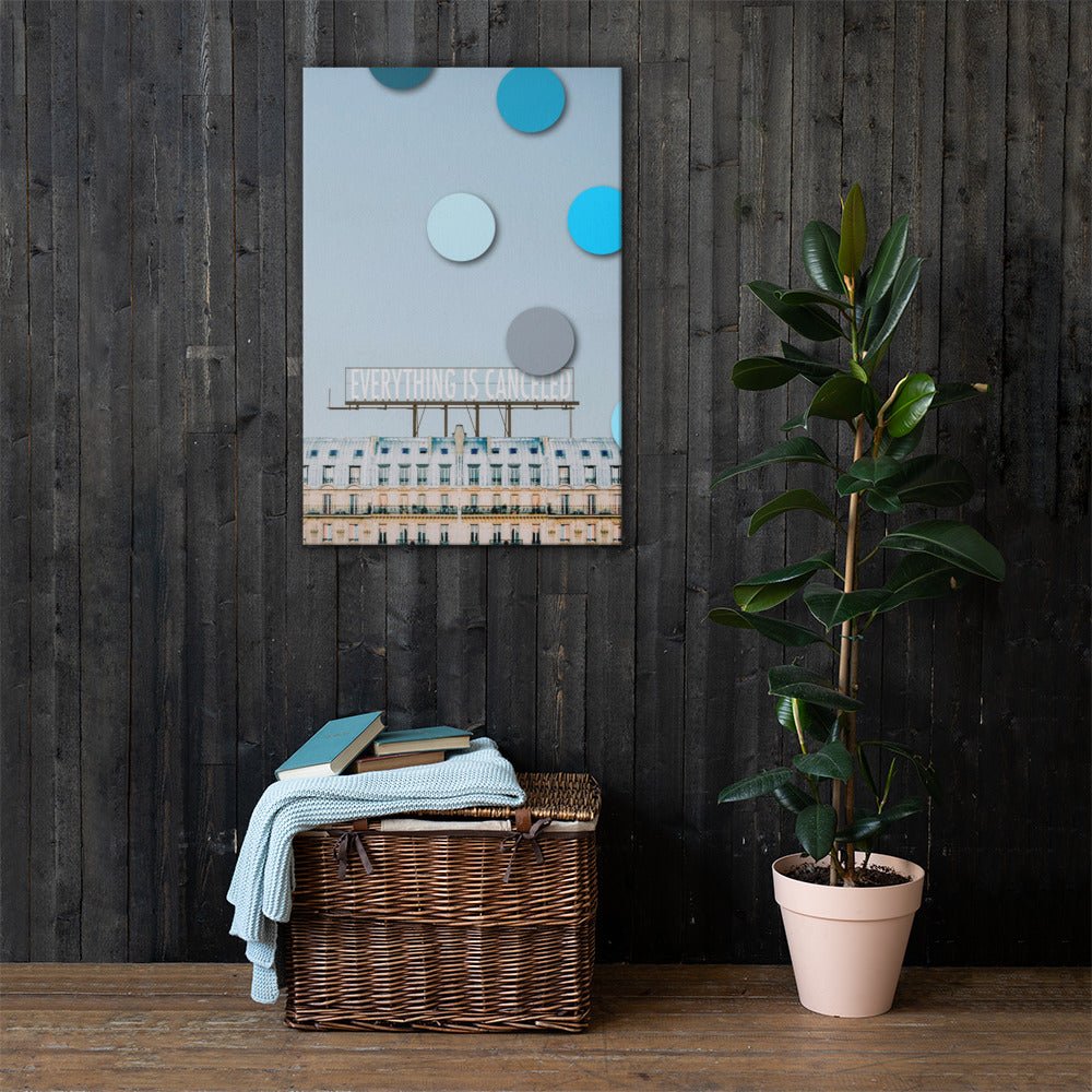 Canvas Print of an Original Collage, Canceled - angelo:HOME -