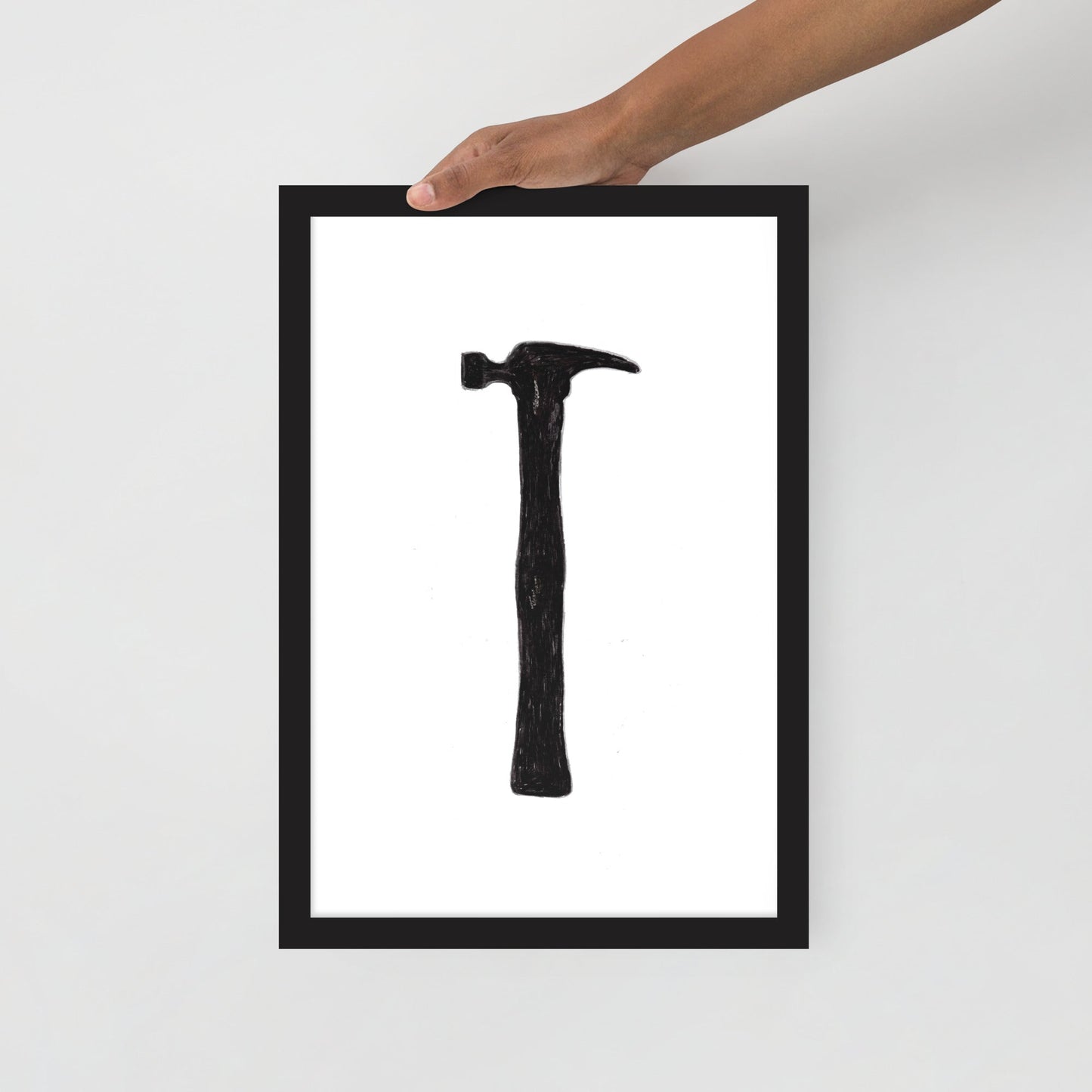 Ink Drawing Framed Print, Hammer - angelo:HOME -