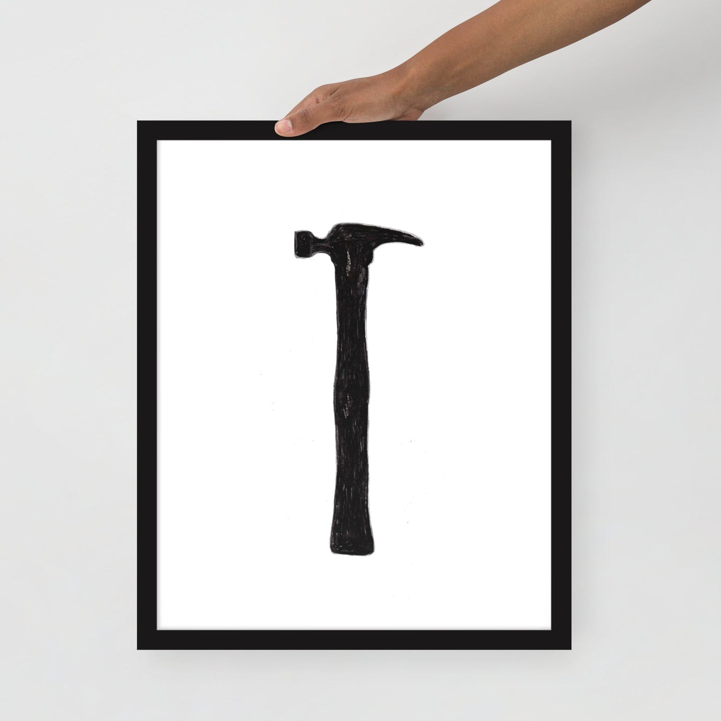 Ink Drawing Framed Print, Hammer - angelo:HOME -