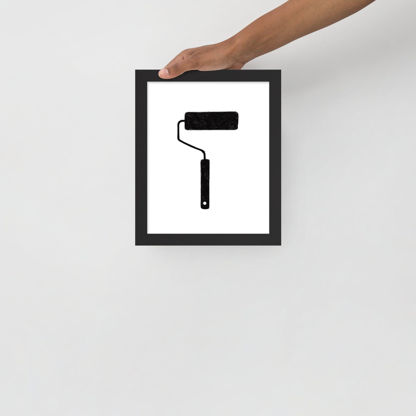 Ink Drawing Framed Print, Paint Roller - angelo:HOME -