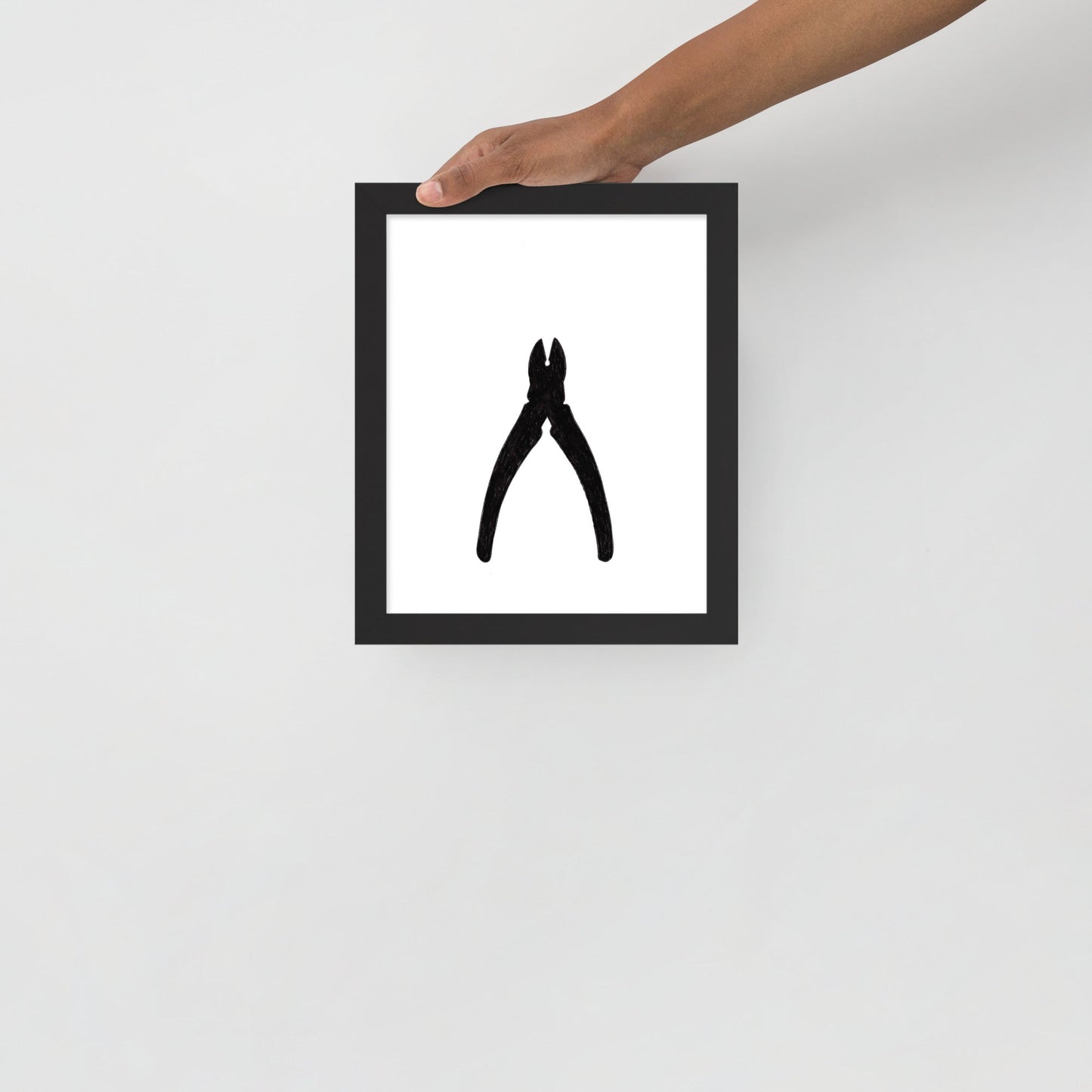 Ink Drawing Framed Print, Pliers - angelo:HOME -