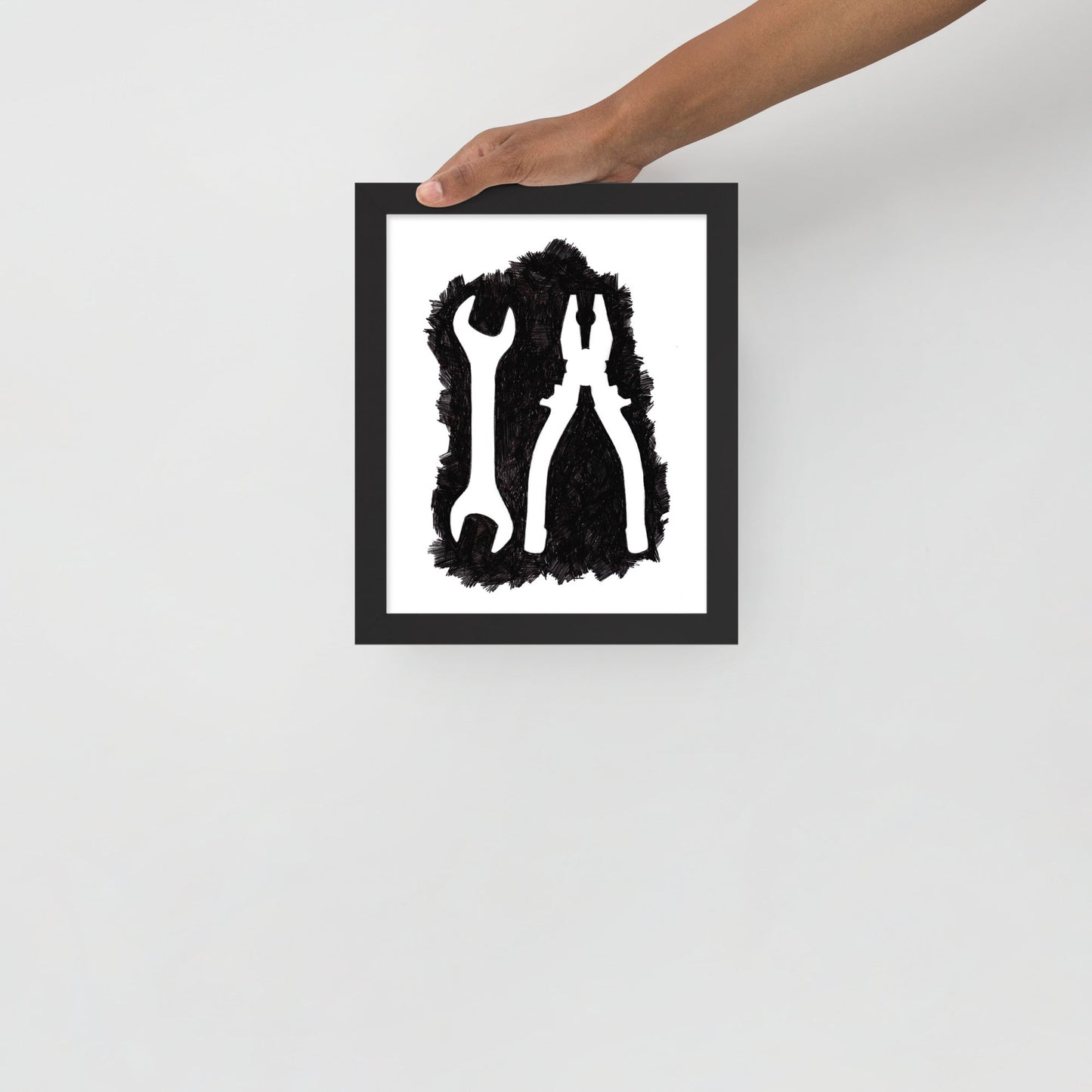 Ink Drawing Framed Print, Tools - angelo:HOME -