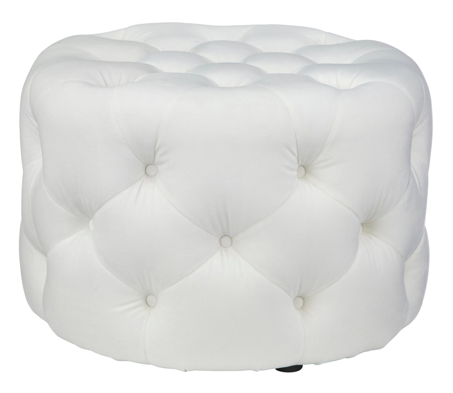 Ottoman - Scopi Round - in White - angelo:HOME - Ottoman