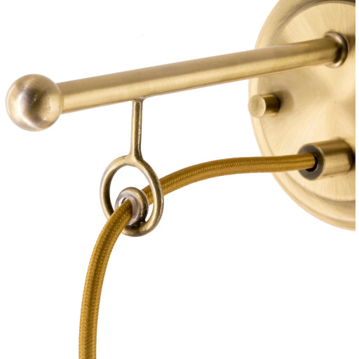 Seaham 4.88 inch Gold and Clear Wall Sconce SEA-002