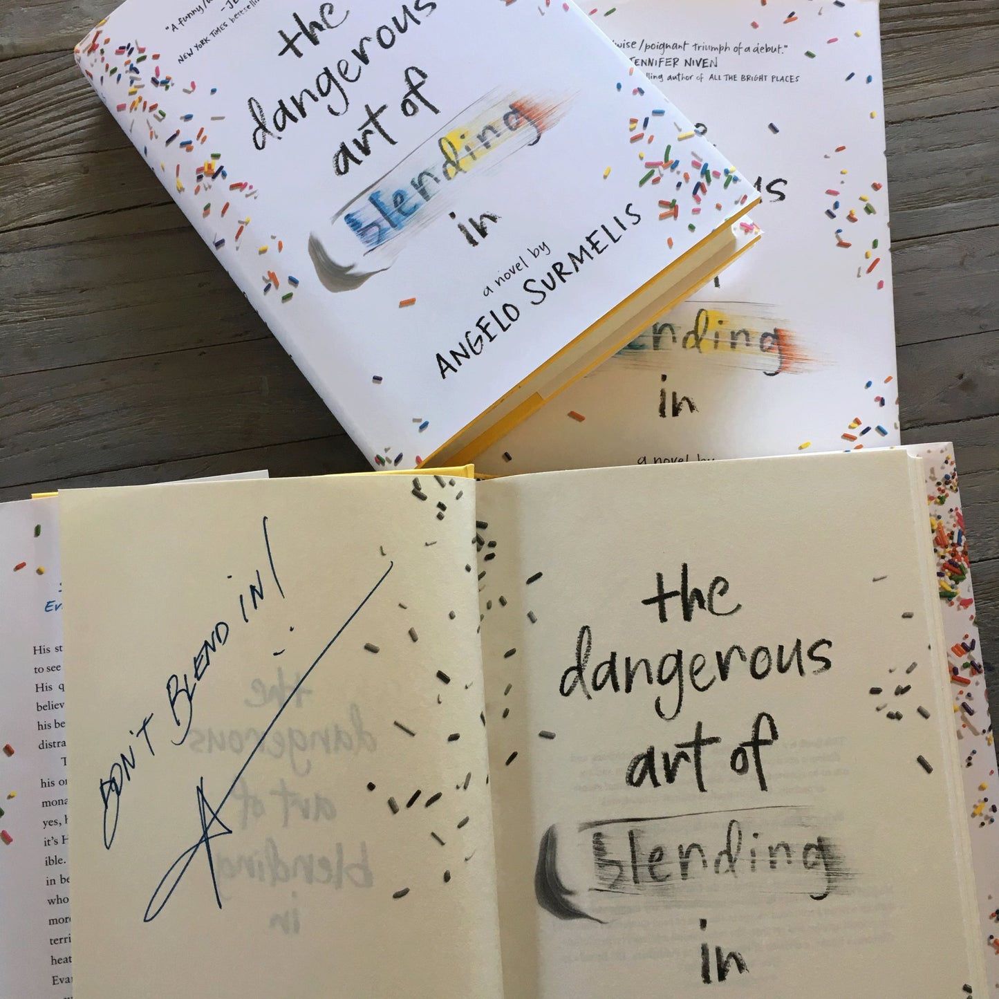 The Dangerous Art of Blending In (signed copy) - angelo:HOME - books