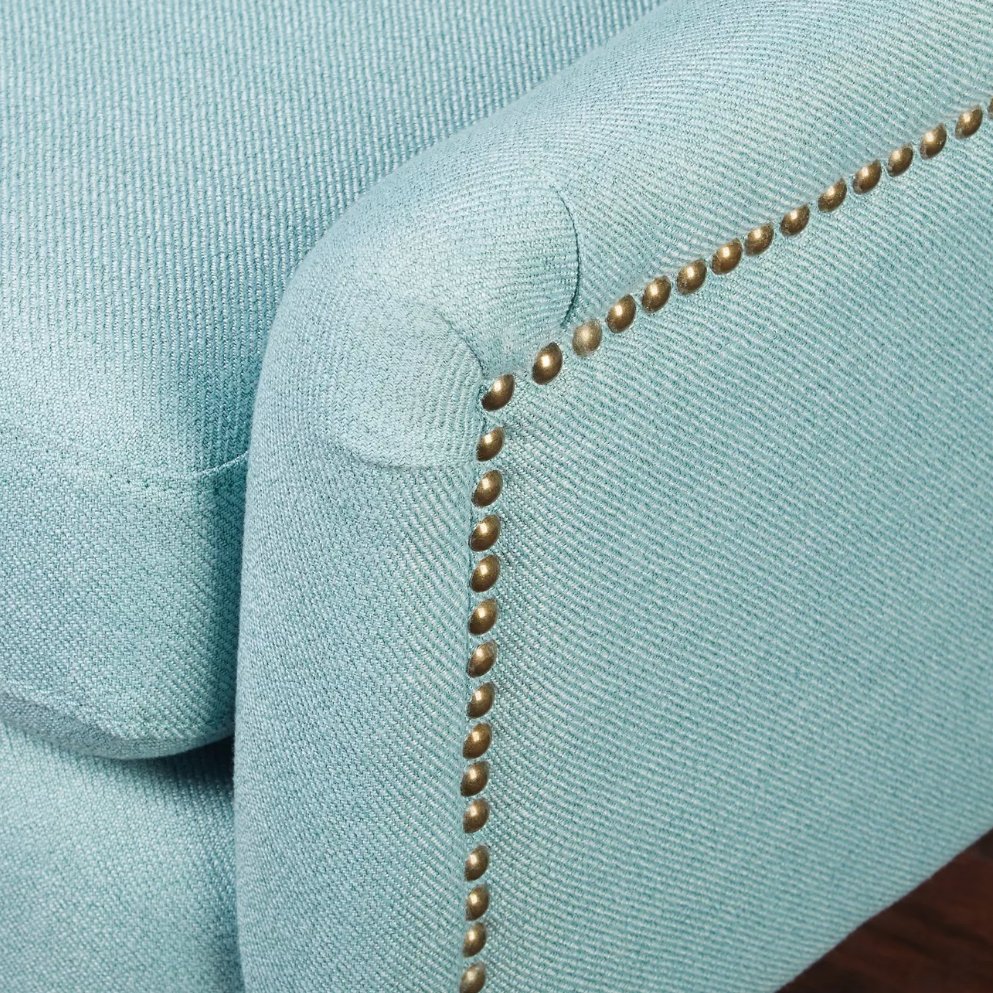 Upholstered Chair - Vita in blue - angelo:HOME - Arm Chairs
