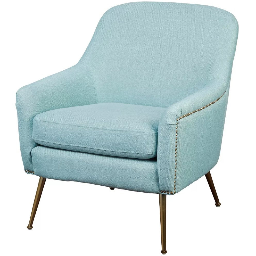 Upholstered Chair - Vita in blue - angelo:HOME - Arm Chairs