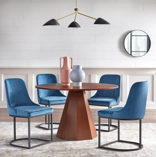 angelo:HOME Dining Set - Mikita 3 or 5 Pieces (blue)