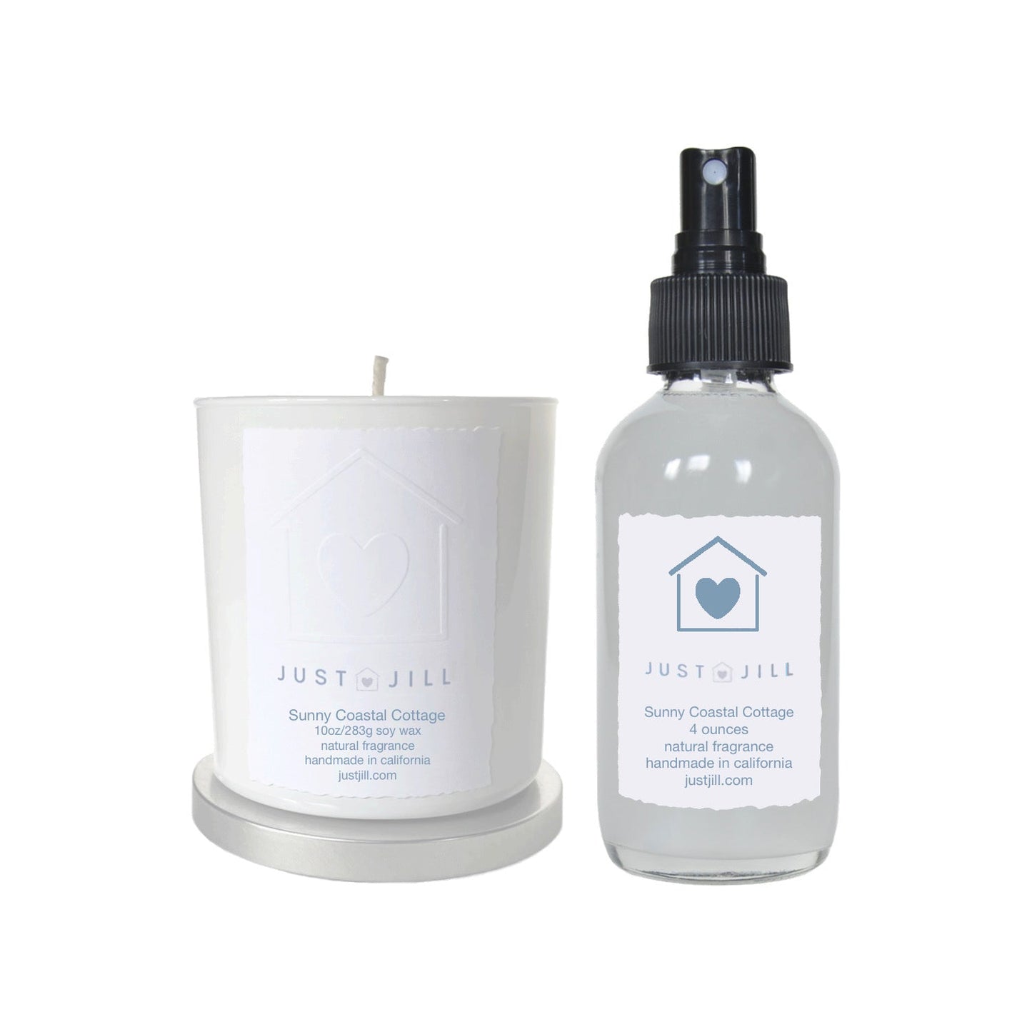 Just Jill Sunny Coastal Cottage Scented Candle & Room Spray Gift Set