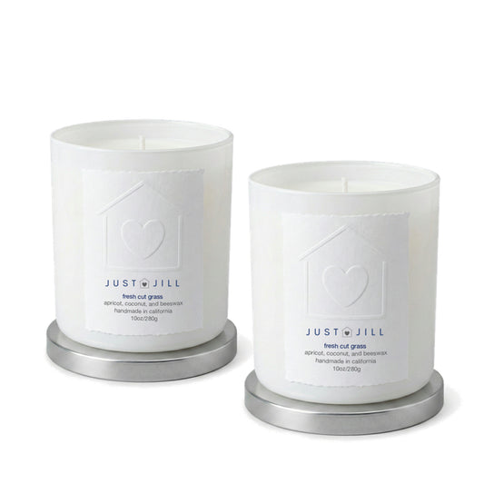 Just Jill Fresh Cut Grass Scented Candles (2 pack)