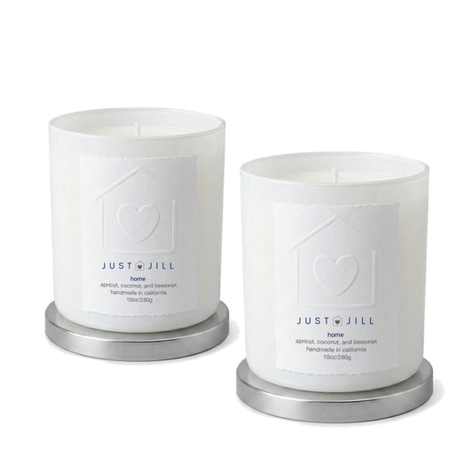 Just Jill Signature Home Scented Candles in White (2-pack)