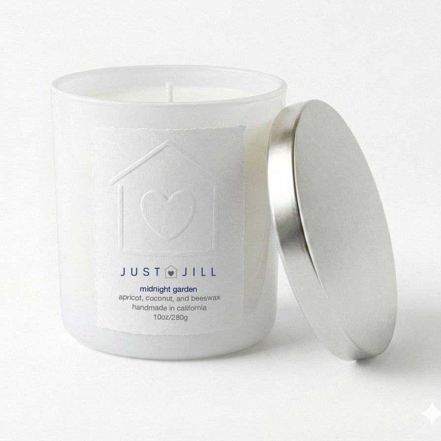 Just Jill Morning Dew and Midnight Garden Scented Candles (2 pack)