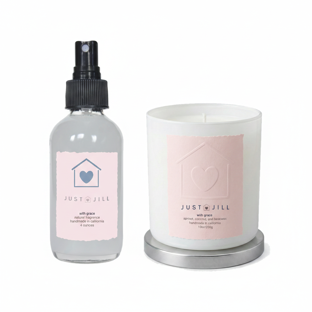 Just Jill With Grace Scented Candle & Room Spray Gift Set