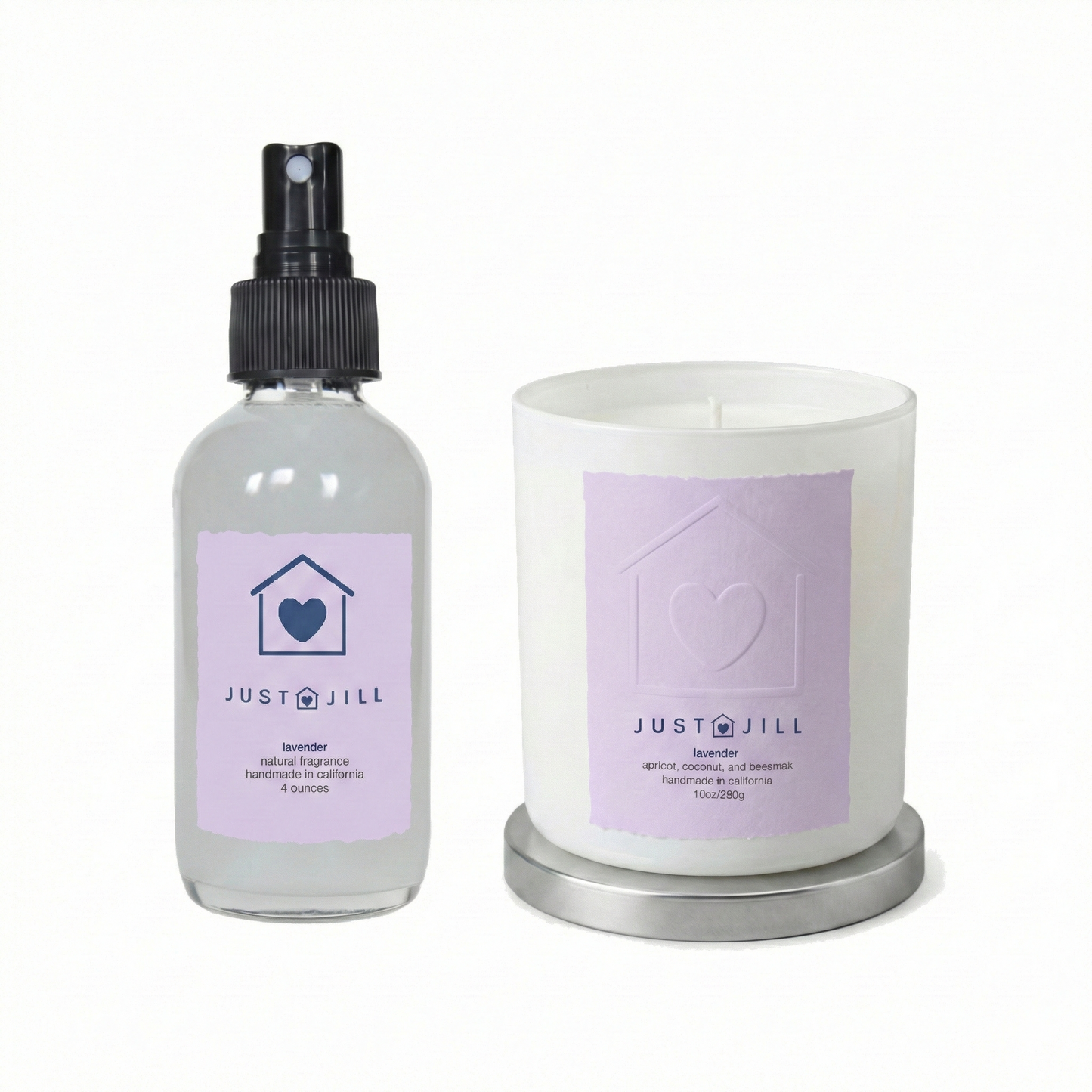 Just Jill Lavender Scented Candle & Room Spray Gift Set