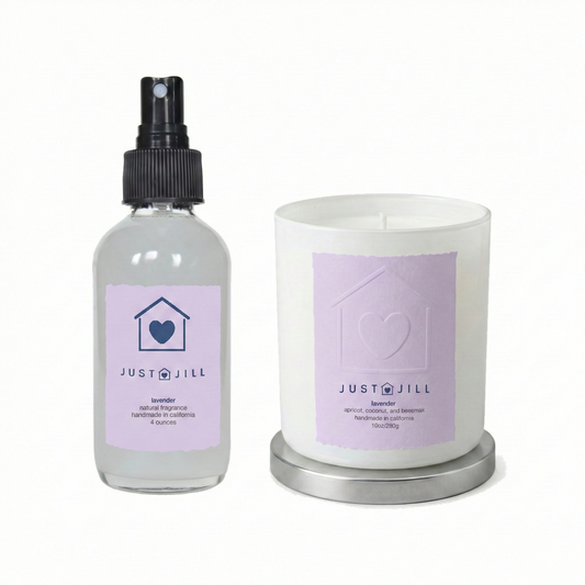 Just Jill Lavender Scented Candle & Room Spray Gift Set