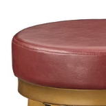 angelo:HOME Swivel Stools - Linden Brass set of 2 (red)