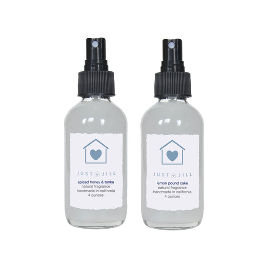 Just Jill Spiced Honey & Tonka and Lemon Pound Cake Room Sprays (2 Pack)