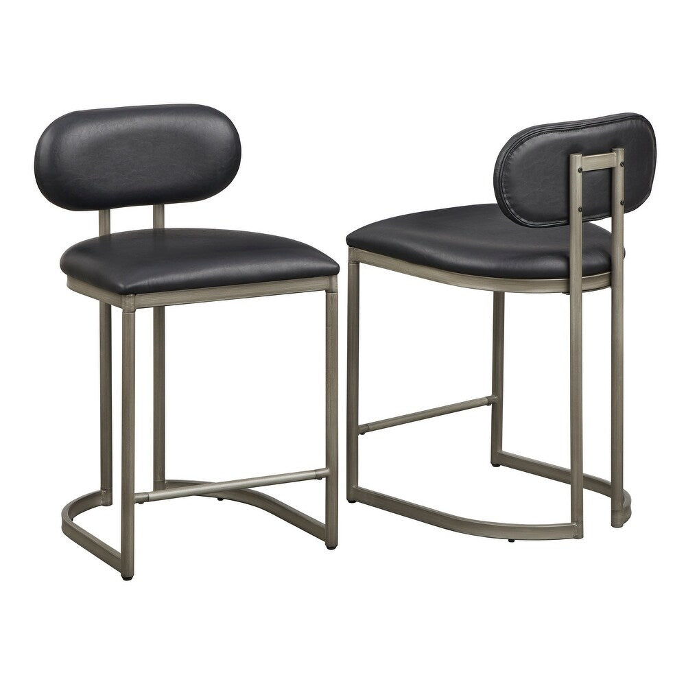 angelo:HOME Perry Stool - set of 2 (black)