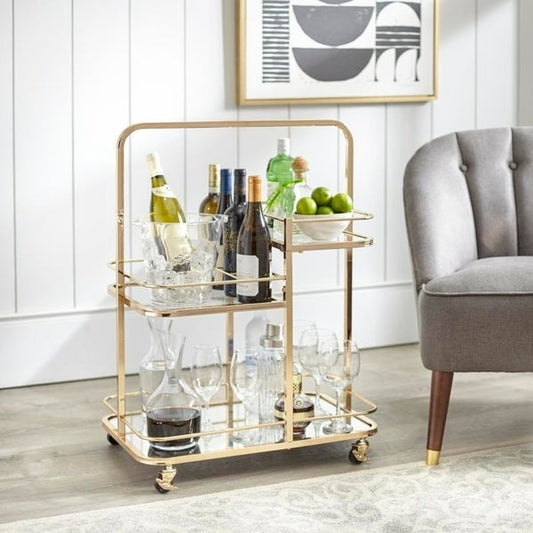 angelo:HOME Bar Cart - Alcott 3 - Tier (gold) - angelo:HOME - Tables and Storage