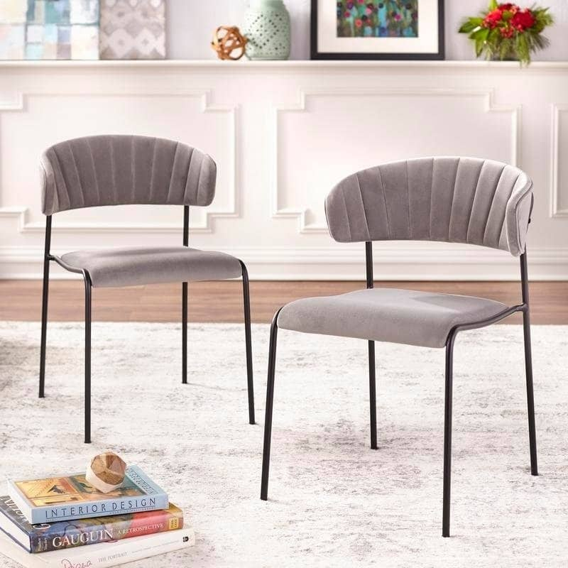 angelo:HOME Dining Chair - Kalmar - set of 2 (grey) - angelo:HOME - Dining Chairs