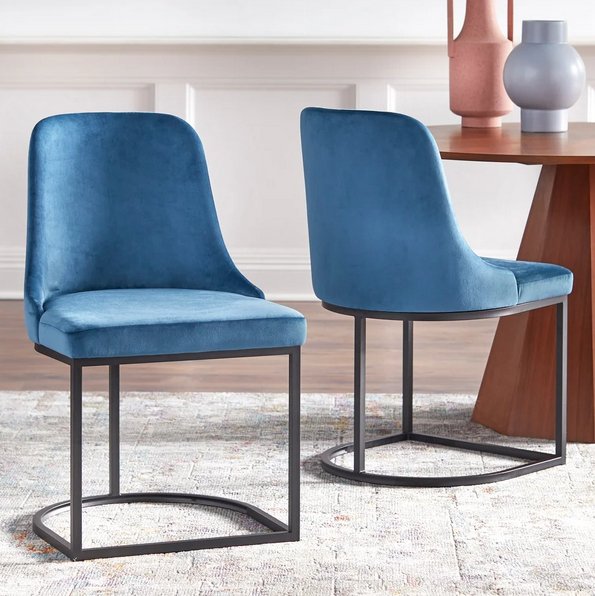 angelo:HOME Dining Chair - Mikita - set of 2 (blue) - angelo:HOME - Dining Chairs