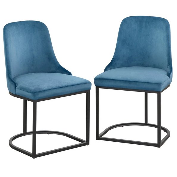 angelo:HOME Dining Chair - Mikita - set of 2 (blue) - angelo:HOME - Dining Chairs