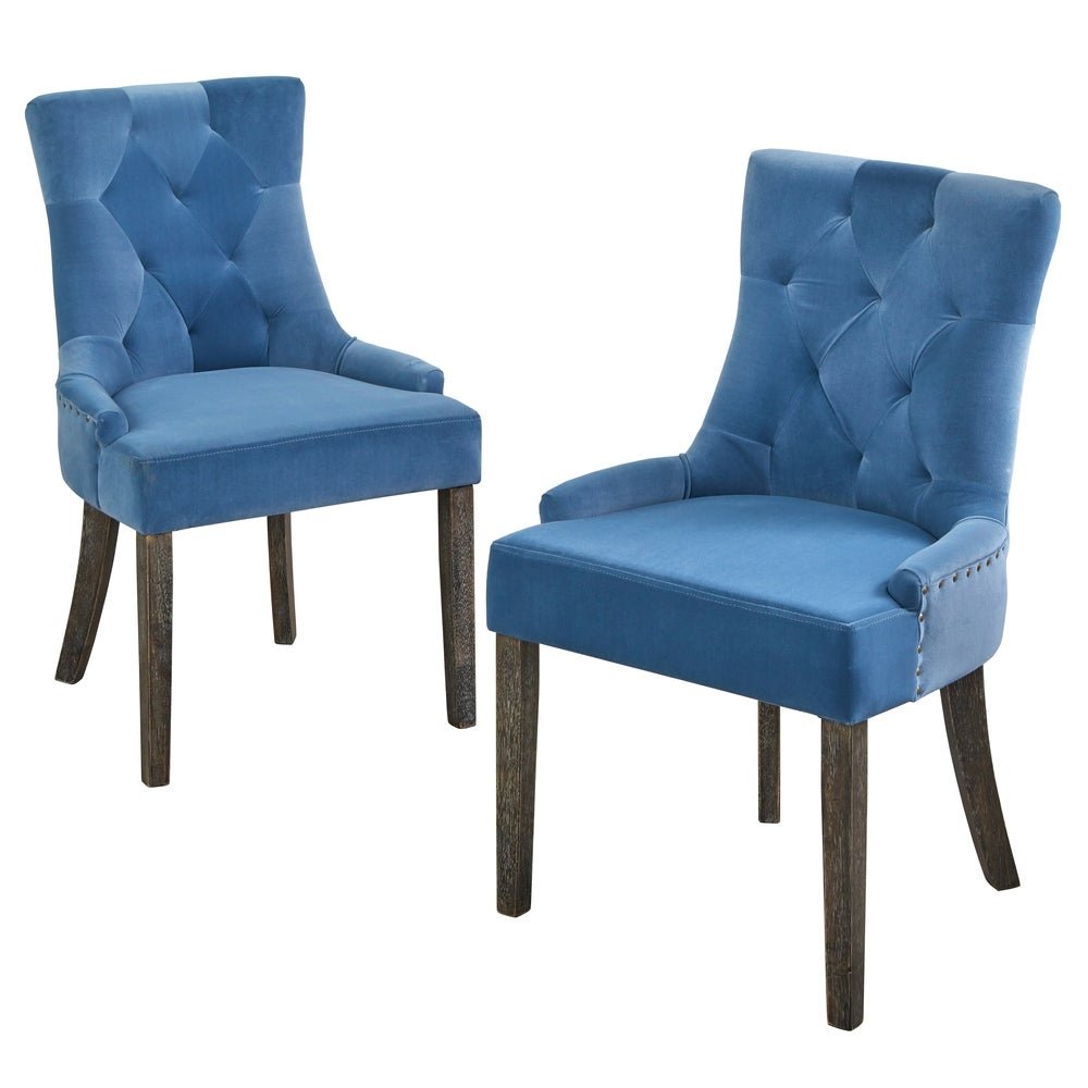 angelo:HOME Dining Chairs - Ariana Upholstered Parsons set of 2 or 4 (blue) - angelo:HOME - Dining Chairs