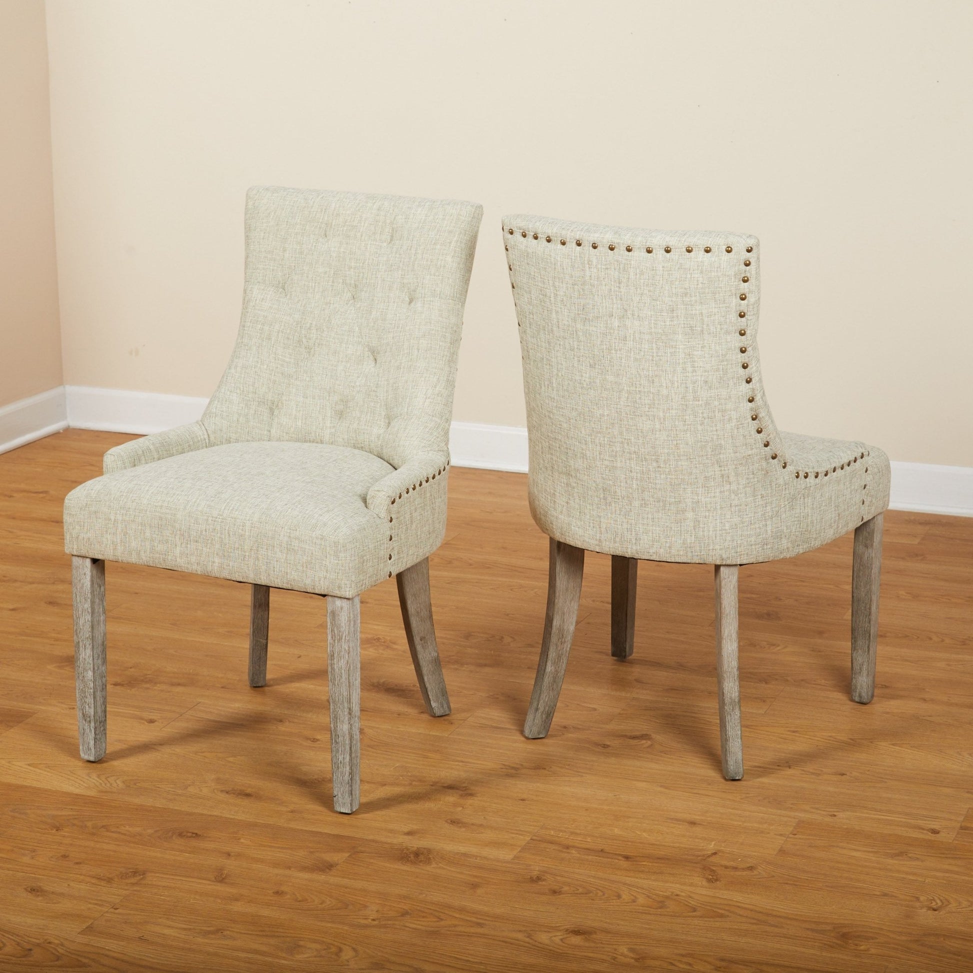 angelo:HOME Dining Chairs - Ariana Upholstered Parsons set of 2 or 4 (light grey) - angelo:HOME - Dining Chairs