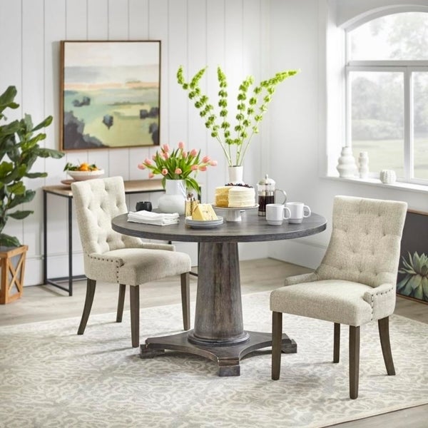 angelo:HOME Dining Set - Ariana 3 or 5 Pieces (grey) - angelo:HOME - Dining Chairs