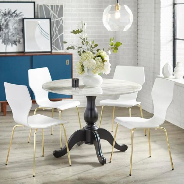 angelo:HOME Dining Set - Enna 5 - Piece (White) - angelo:HOME - Dining Chairs