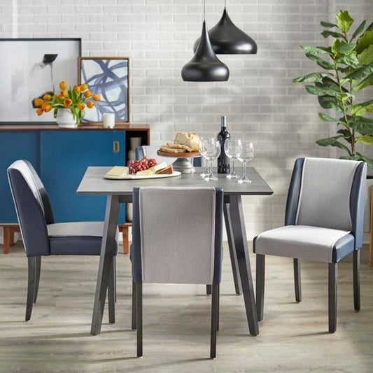 angelo:HOME Dining Set - Grayson 5 - Piece (grey) - angelo:HOME - Dining Chairs