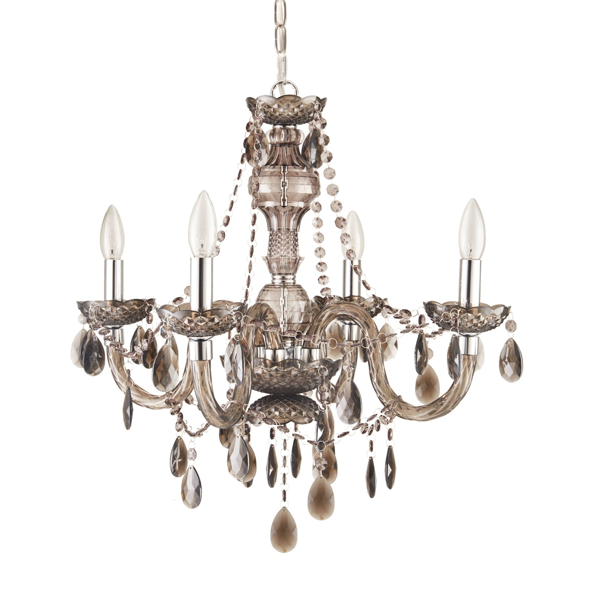 angelo:HOME Fulton Chandelier 4 Light in Pewter Grey - angelo:HOME - lighting