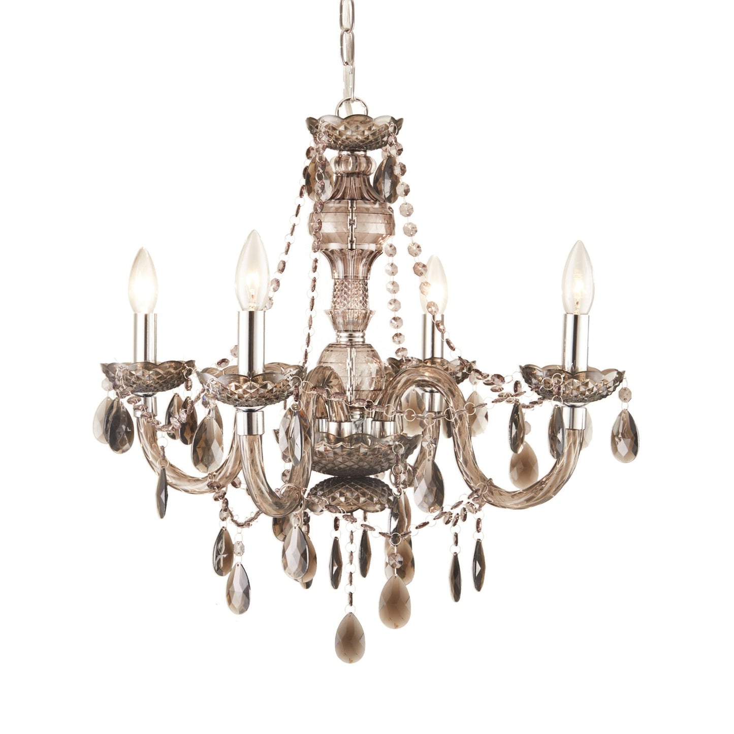 angelo:HOME Fulton Chandelier 4 Light in Pewter Grey - angelo:HOME - lighting