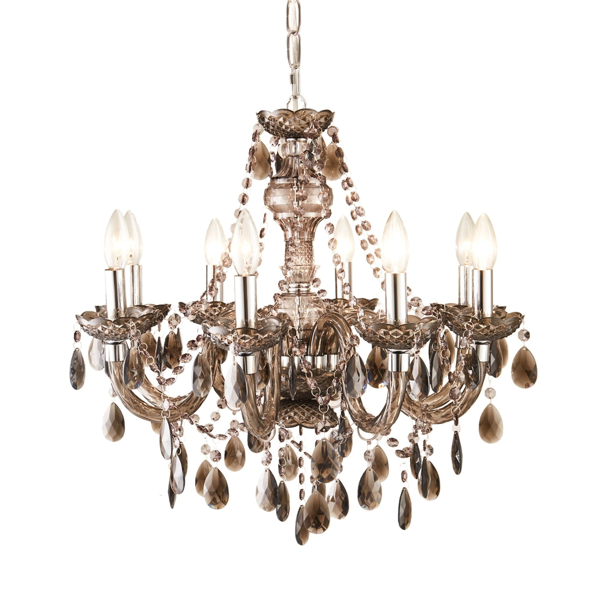 angelo:HOME Fulton Chandelier 8 Light in Pewter Grey - angelo:HOME - lighting