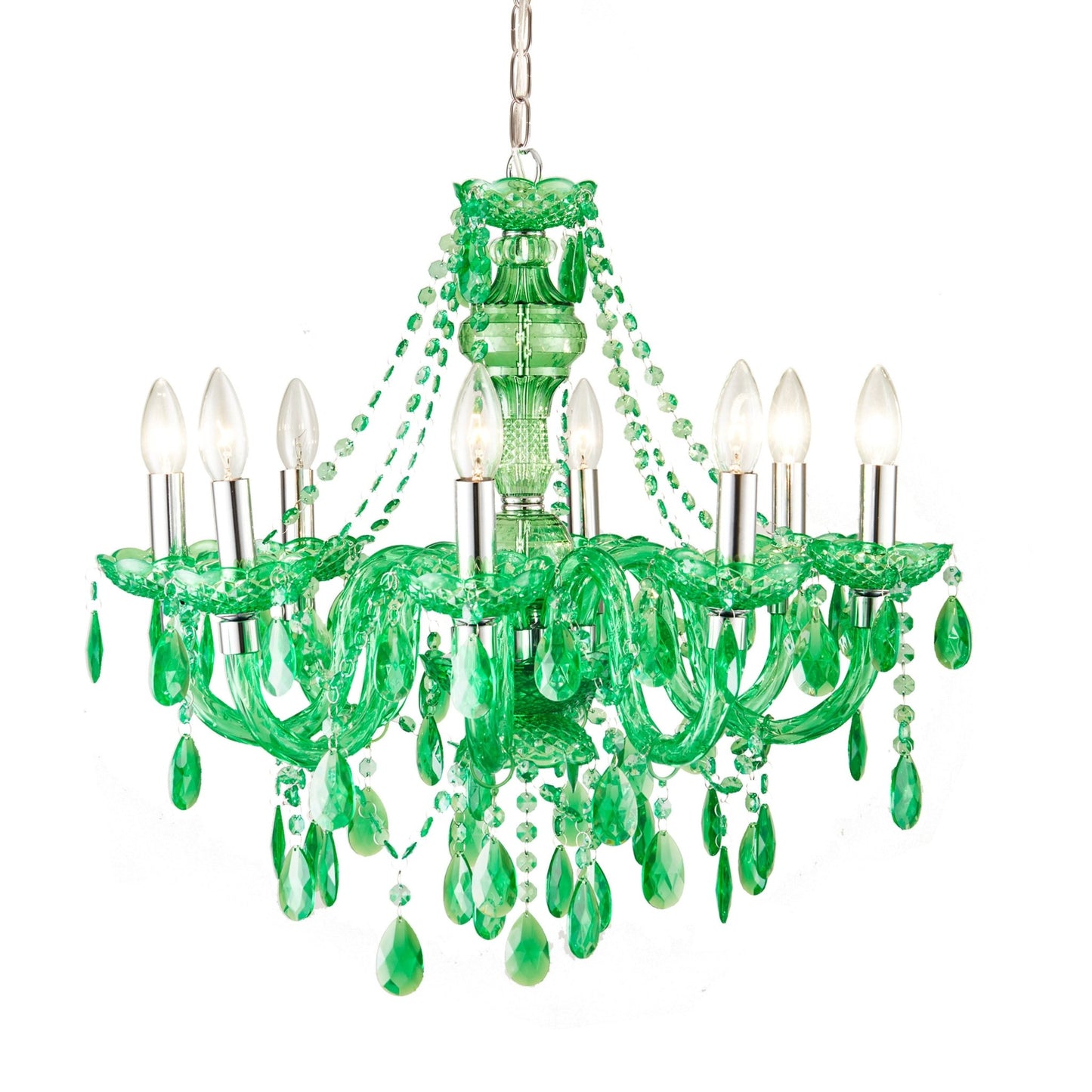 angelo:HOME Fulton Chandelier 8 Light in Spring Green - angelo:HOME - lighting