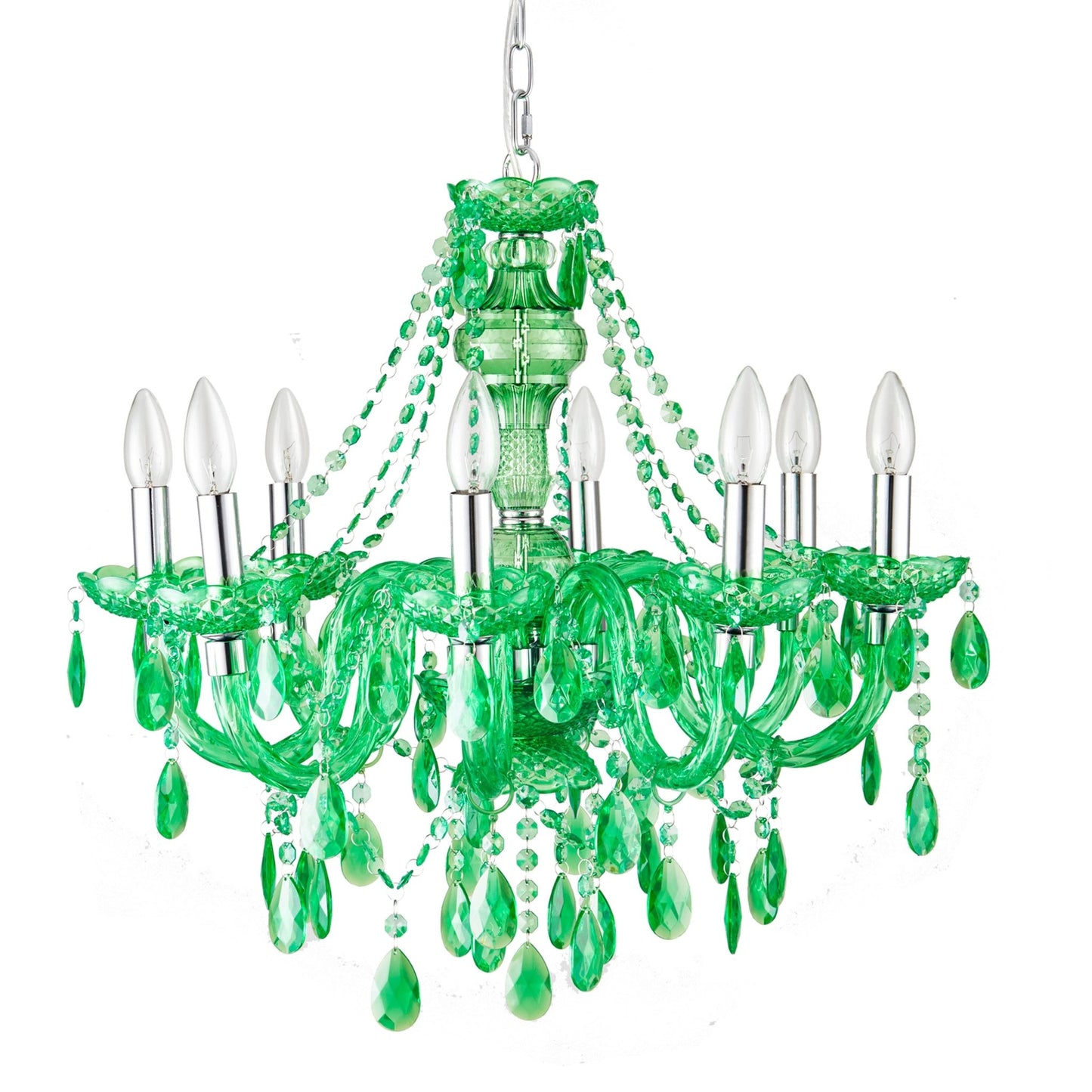 angelo:HOME Fulton Chandelier 8 Light in Spring Green - angelo:HOME - lighting