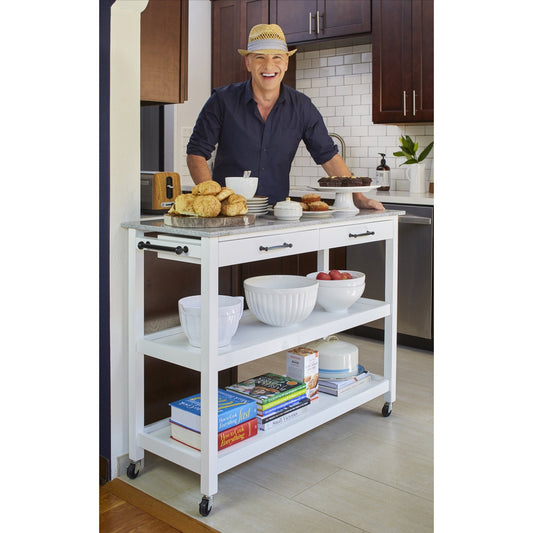 angelo:HOME Kitchen Island/Cart - Arlington (white) - angelo:HOME - Tables and Storage