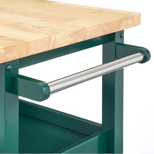 angelo:HOME Kitchen Island/Cart - Boston (Green) - angelo:HOME - Tables and Storage