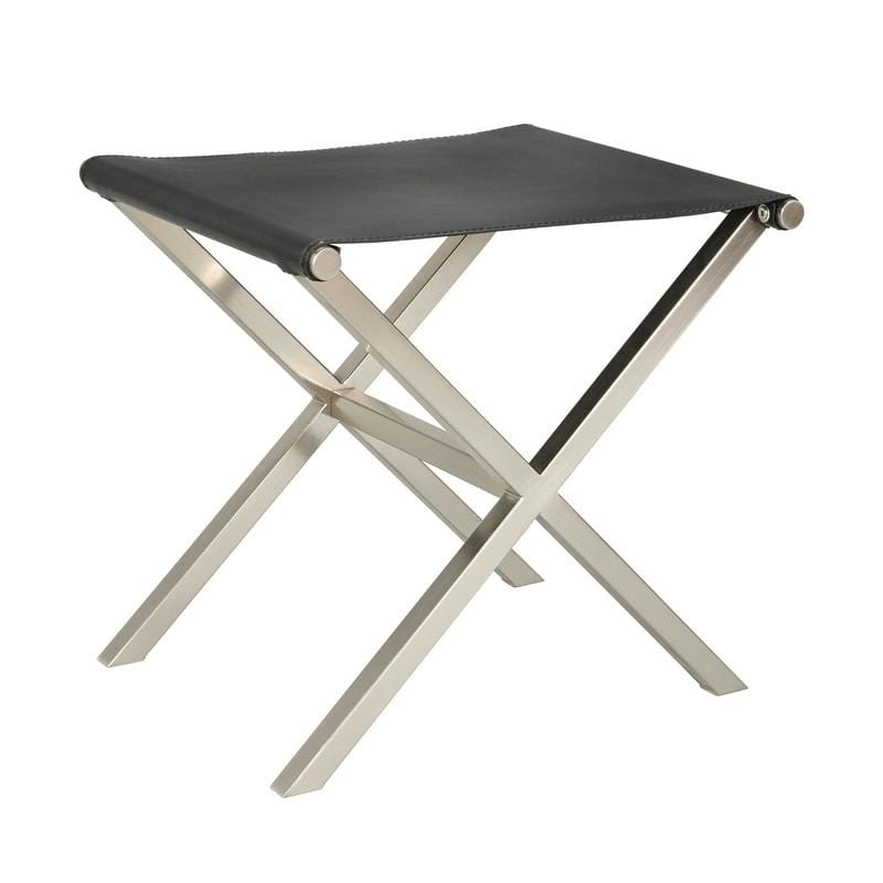 angelo:HOME Ottoman/Stool/Table - Thad (black/nickel) - angelo:HOME - Ottoman