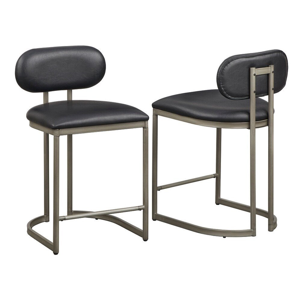 angelo:HOME Perry Stool - set of 2 (black) - angelo:HOME - Dining Chairs