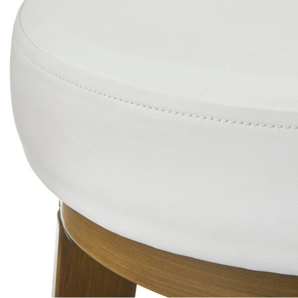 angelo:HOME Swivel Stools - Linden Brass set of 2 (white) - angelo:HOME - Dining Chairs