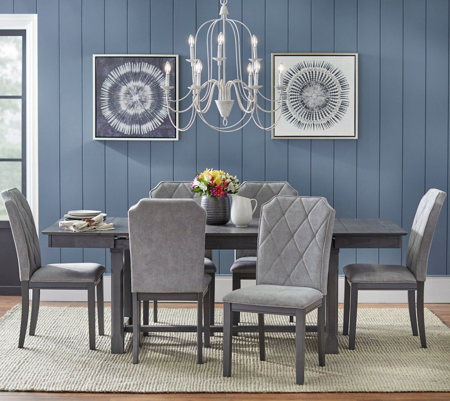 Dining Set - Riga - 7 Piece Expandable Set - angelo:HOME - Dining Chairs