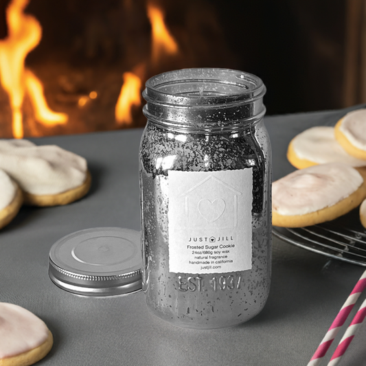Just Jill Frosted Sugar Cookie Scented Mason Jar Candle 24oz