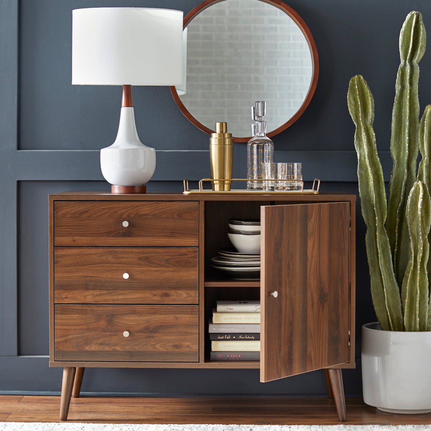 Mid - Century Carroll Buffet / Dresser (walnut) - angelo:HOME - Tables and Storage