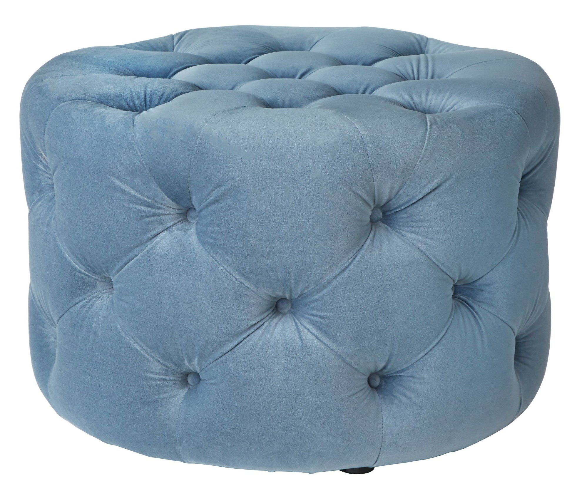 Ottoman - Scopi Round - in Blue - angelo:HOME - Ottoman