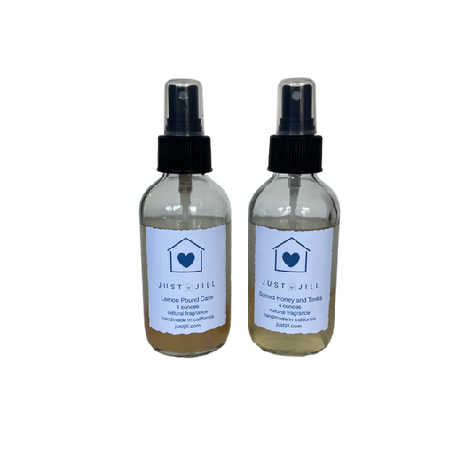 Just Jill Set of 2 Room Sprays-Spiced Honey &Tonka and Lemon Pound Cake